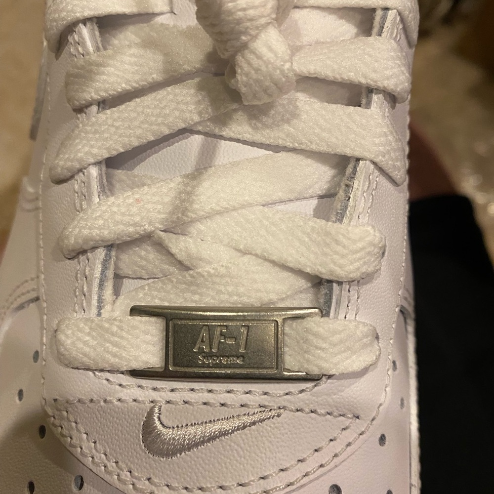 Supreme / Nike Air Force SP Low “White” BNIB Men’s SZ-10. - Picture 9 of 15